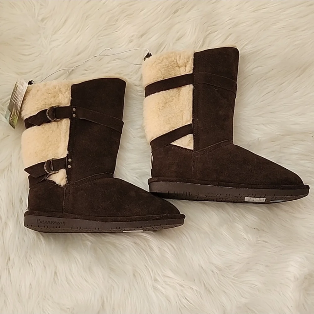 Bearpaw Alexandra Wool Sheep Skin Mid Calf Winter Boots